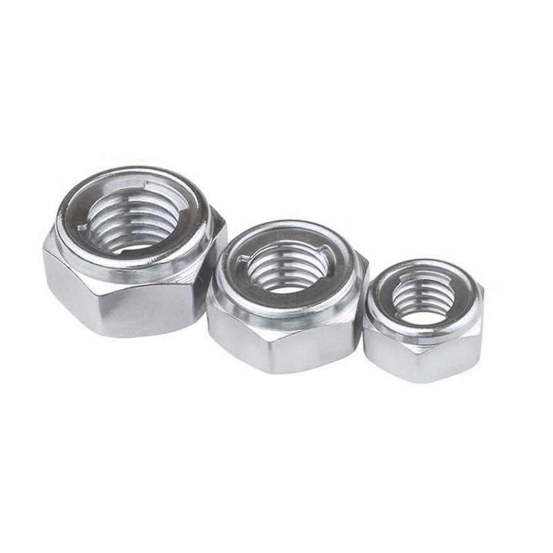 304 Stainless Steel Hex Locking Nut and Washer Set (M4-M16)