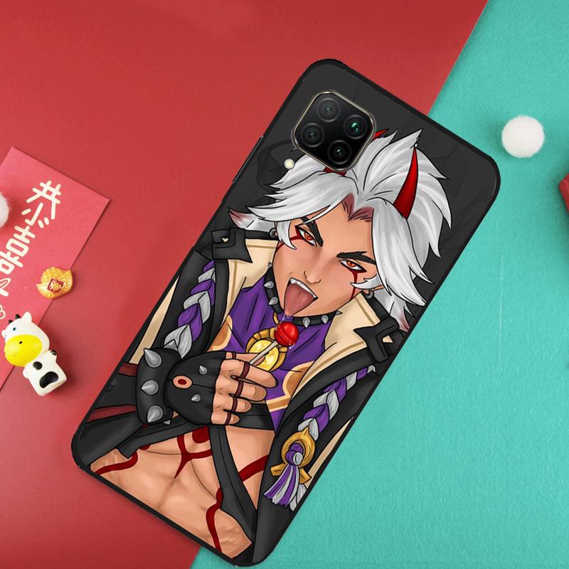 Genshin Impact Arataki Itto For Huawei Nova Y73 Y70 Y72 Y60 Y90 Y61 Y91 8i 7i 11i 12i 12s 9 10 SE P20 P30 P40 Lite Case