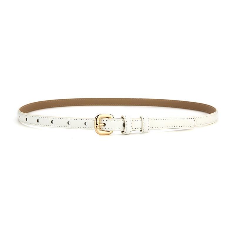Genuine Leather Womens Waist Belt With Alloy Pin Buckle For Dresses And Business Attire