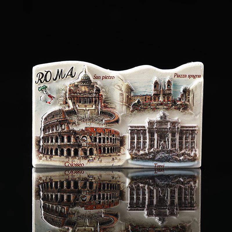 

Resin Magnetic Stickers for Refrigerator Cute Italy Roma Traveling Souvenirs Decor for Kitchen Fridge Magnetic Stickers Decor
