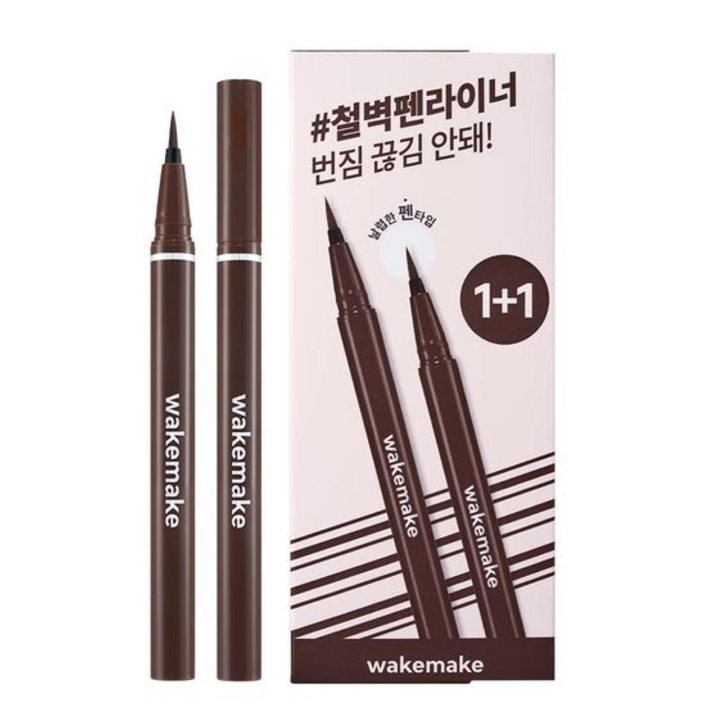 WAKEMAKE Any-Proof Pen Eyeliner 1+1 Set (New)