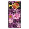 For ZTE Nubia Music 2 Case 2025 Soft Black Silicone Bumper Butterfly Painted Phone Cover for Nubia Music2 Cases Fundas Capa