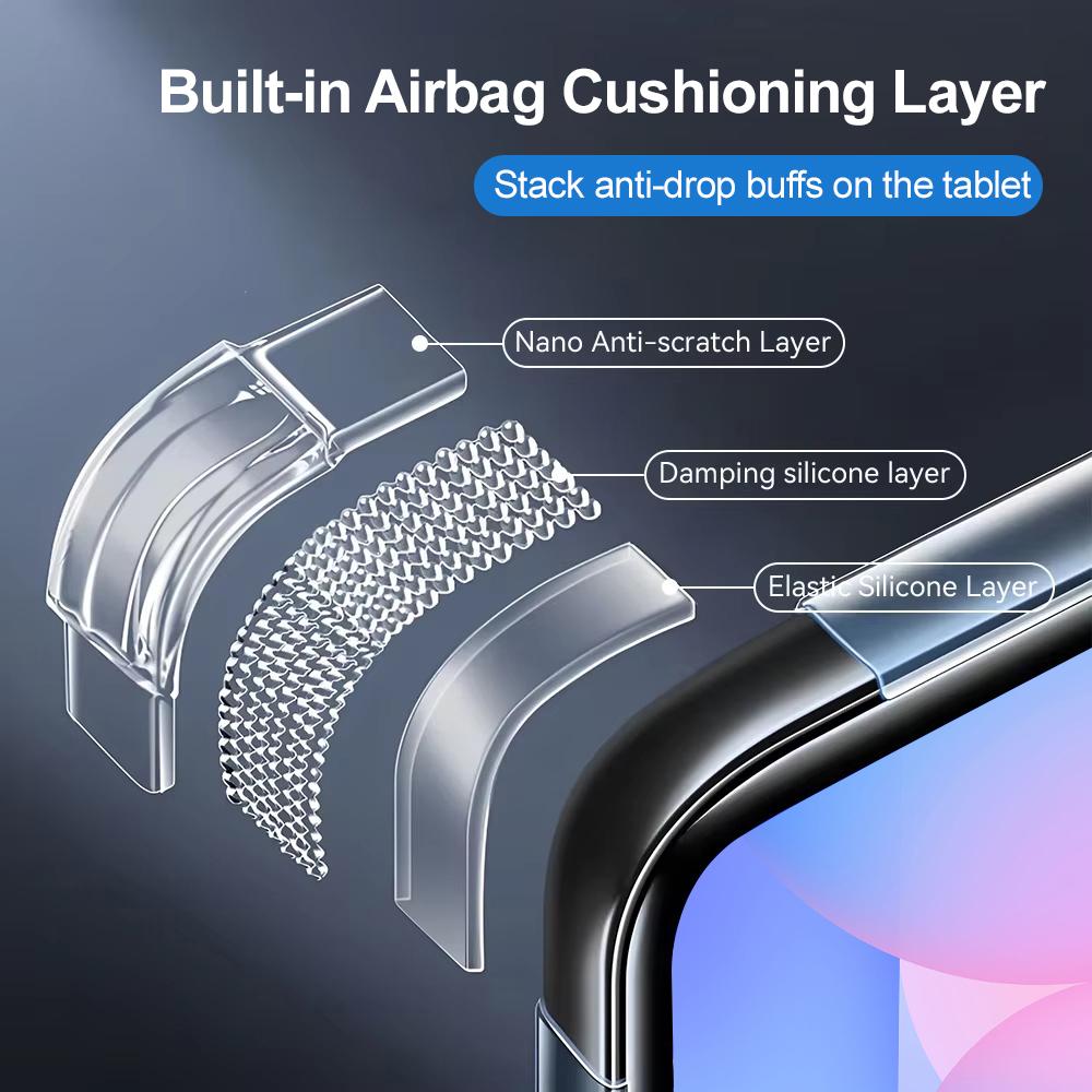For Samsung Galaxy Tab A9 8.7" SM-X110 SM-X115 Tab A9 Plus 11" X210 X216 Silicone Protective Case Clear Soft TPU Bumper Cover