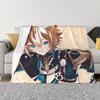 Gorou Genshin Impact Game Blanket Fleece Autumn/Winter Breathable Super Soft Throw Blankets for Bedding Office Plush Thin Quilt