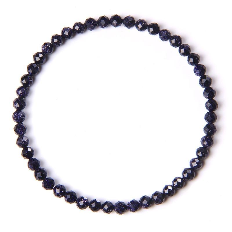 

4MM Natural Stone Tourmaline Bracelets For Women Men Crystal Faceted Beaded Bracelet Healing Reiki Handmade Exquisite Jewelry