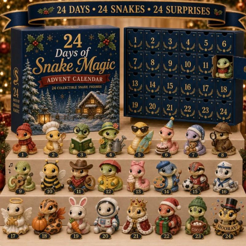 2026 Magic Animal Advent Calendar Acrylic Blind Box Collectible Ornament Christmas Gift