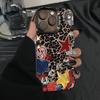 Creative Leopard Print Phone Case for 16 15 14 13 12 11 Pro Max iPhone 17 Air 16E Anti-Fingerprint Anti-Shock Back Cover