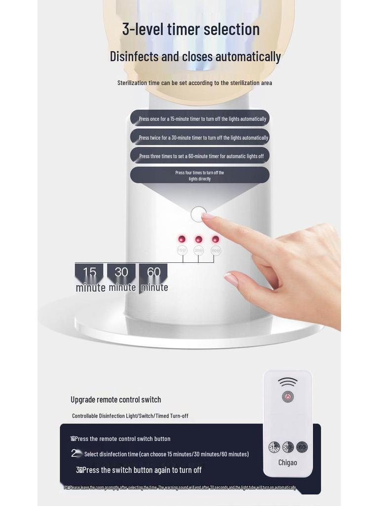 Ultraviolett-Ozon-Desodorierungslampe - Hocheffizienter mobiler Reiniger