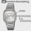 Luxury Mens Quartz Calendar Watches Stainless Steel Strap Waterproof Analog Display Fashion Casual Wristwatch