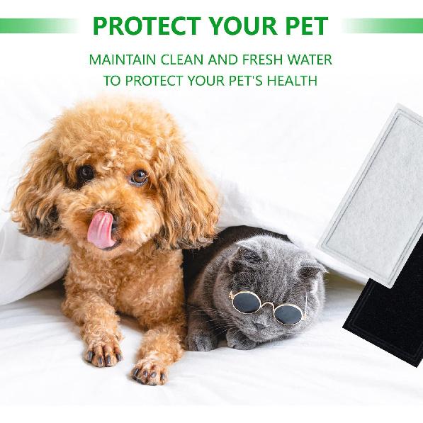 12 Pack Pet Fountain Replacement Carbon Filters Compatible with Pioneer Pet Plastic Fountain Raindrop, Feng Shui, Serenity, Magnolia & EveryYay, Cat