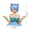 New Shaking Chest Girl Car Dashboard Ornament Sexy Cute Anime Dolls Plump Car Interior Shape Motorcycle Accessories Decoration