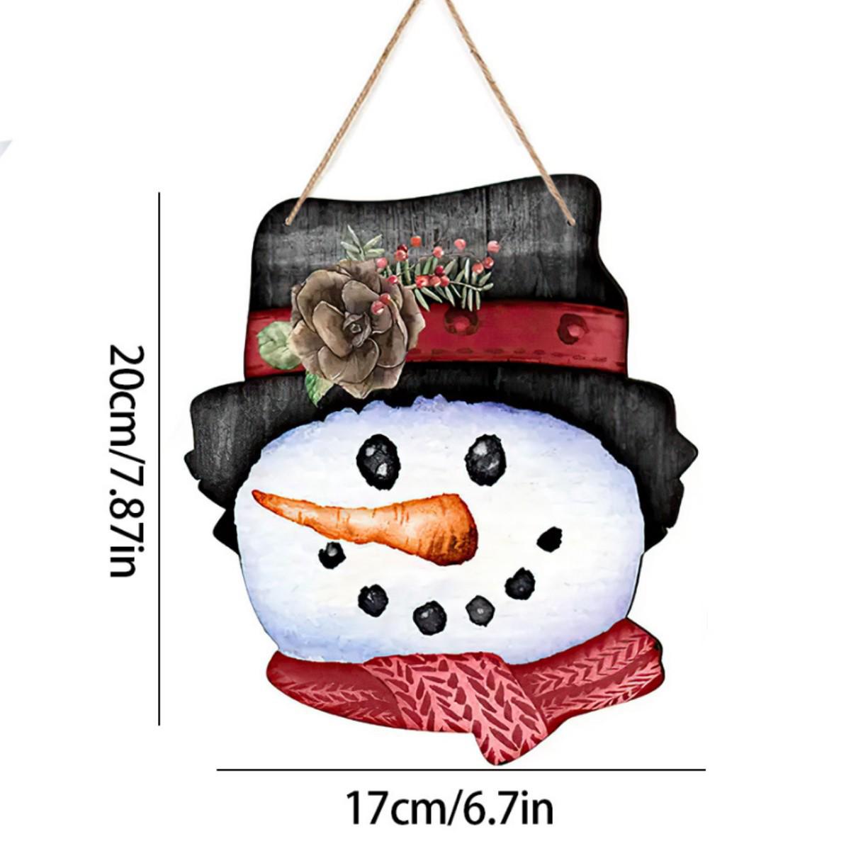 Winter Christmas Celebration Wooden Decorative Plaque