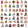 50 Cat & Dog Emoji Stickers: Waterproof for Suitcases, Water Bottles, Guitars