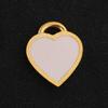 Ciondolo Smaltato Argento Sterling 925 Placcato Oro Gioielli Minimalisti Regalo