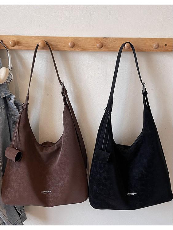 Retro Tragetasche im koreanischen Stil - Herbst/Winter Große Kapazität Vielseitige Schultertasche
