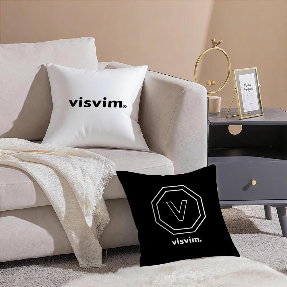 Brand Design VVisvimS Cushion Cover Pillowcase Short Plush Invisible Zipper Room Sofa Cushion Cover