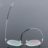Polygon Foldable Flexible Ultra Light Titanium Alloy Myopia Eyeglasses Rimless Optical Glasses -0.5 -0.75 -1.0 -1.5 To -6.0