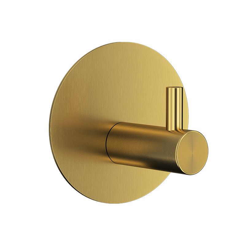 Stainless Steel No-Drill Adhesive Hook for Bathroom & Toilet Storage