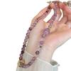 Natural Purple Phantom Quartz Bracelet, Double-Layered, New Chinese Style, Ametrine Pixiu Bracelet for Women, Light Luxury, Niche, Versatile