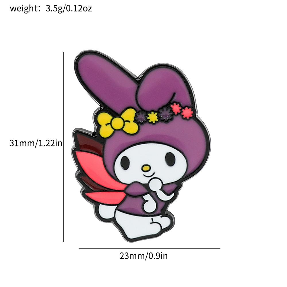 Cute Creative Personality Sanrio Brooch Pirate Pudding Dog Ragdoll Jade Cinnamon Dog Kulomi Badge