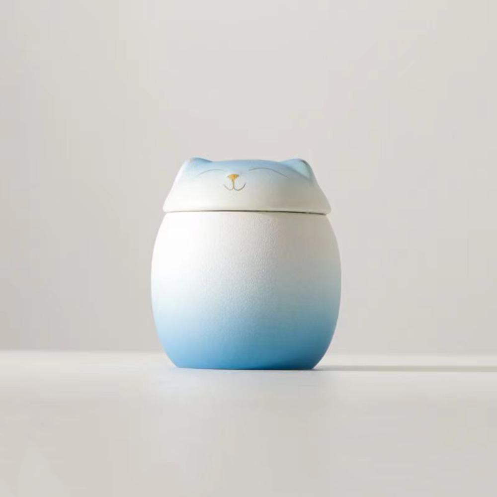 Gradient Color Funeral Urn for Pets Household Sealed Dog Cat Cremation Urns  for Kitchen