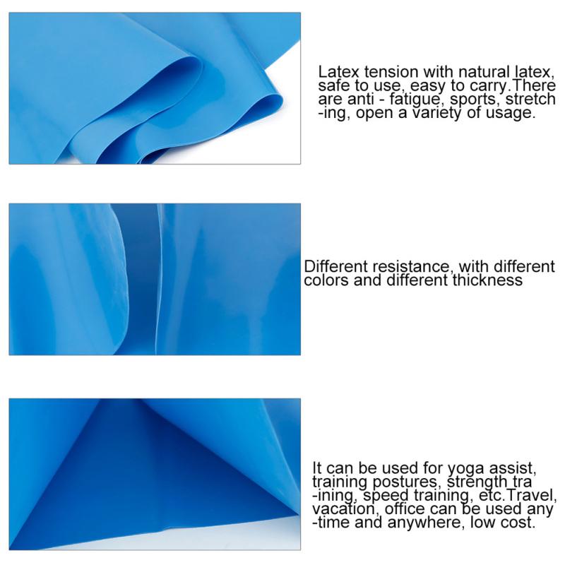 Latex Yoga Elastic Belt Strap Bodybuilding Fitness Flexible Stretch Rope Tension Band