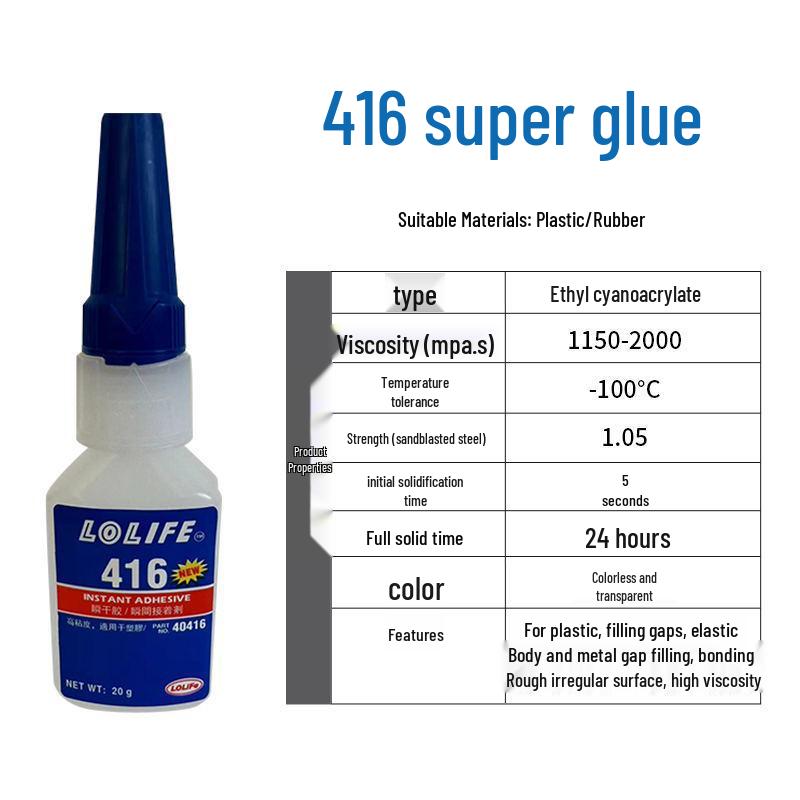 401 Super Glue Universal Adhesive for Wood, Plastic, Toys, Rubber - Instant Bond 460, 403, 406, 414, 415, 495.