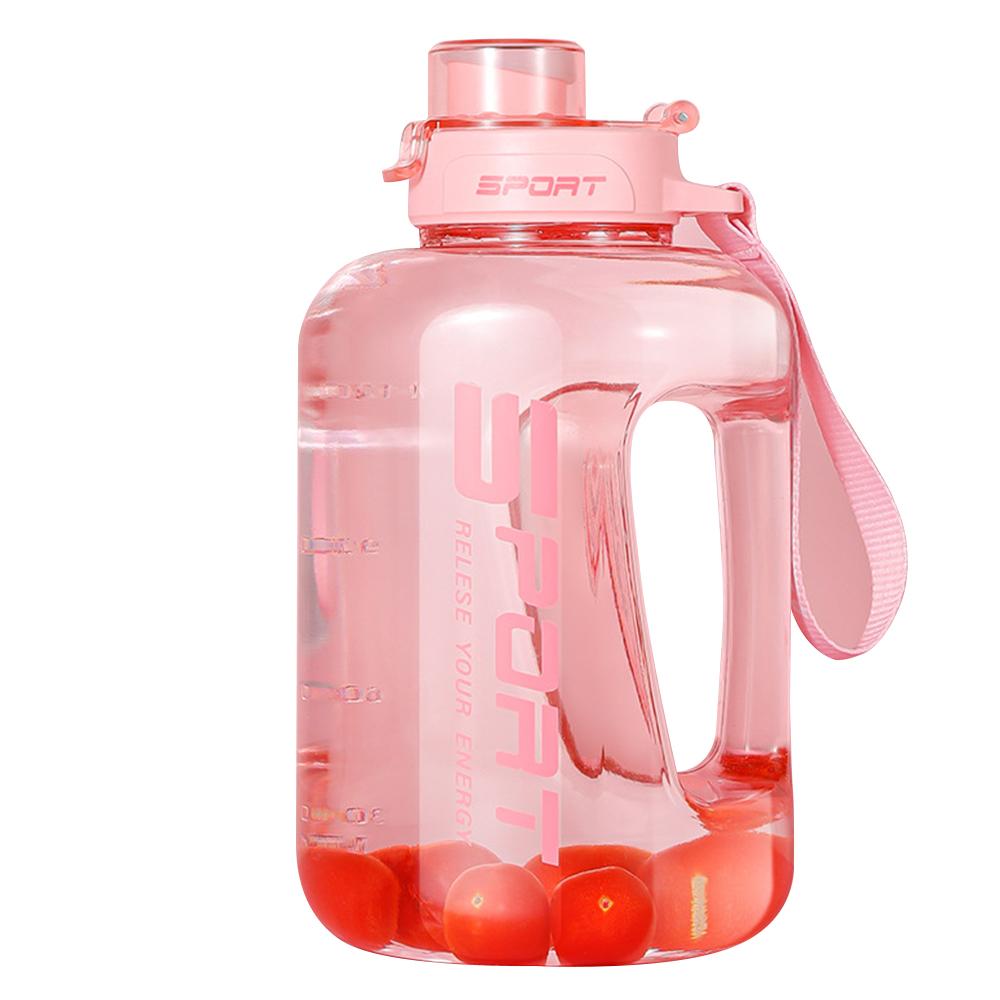 

1.7L Portable Large Capacity Water Bottle Sports Water Bottle Leak-proof Gym Cycling Cup Fitness Camping Runners Water kettle 1.7L розовый