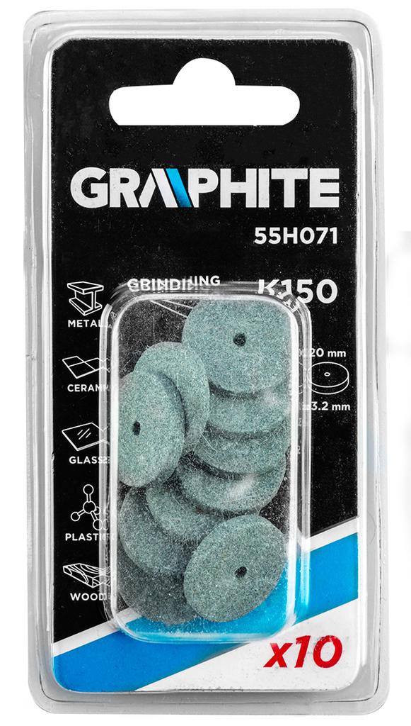 Corundum grinding disc 20 mm x 2.0 mm, 10 pcs.