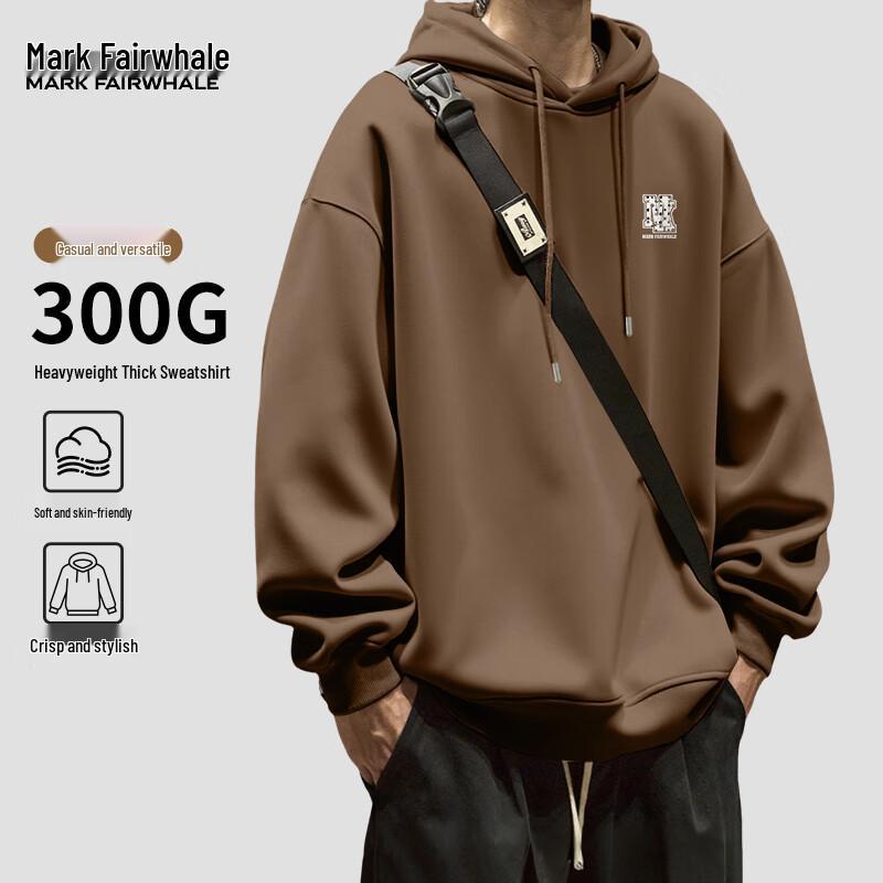 

Mark Fairwhale Men s Loose Fit 300g Heavyweight Hooded Sweatshirt 2XL