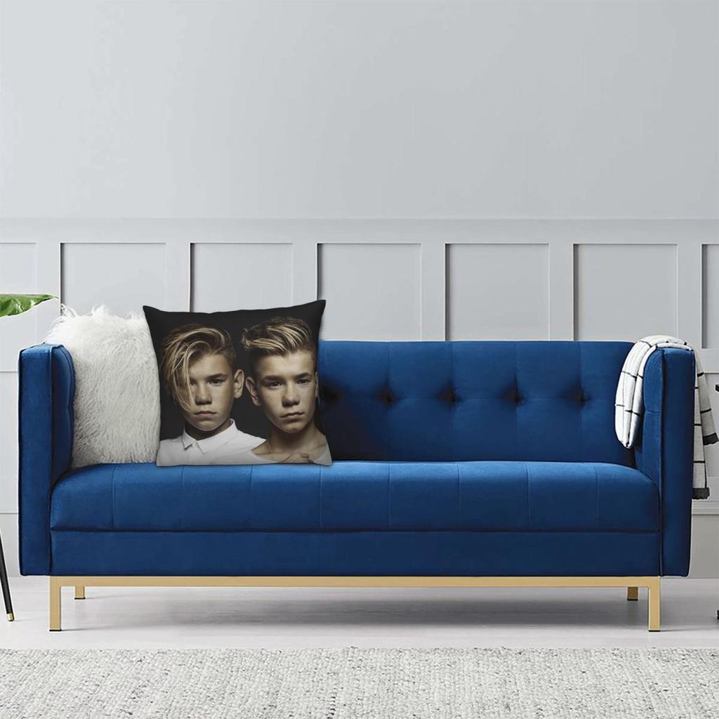 Marcus And Martinus Sweden Norway Eurovision Square Pillowcase Pillow Cover Cushion Throw Pillow For Home Bedroom Car