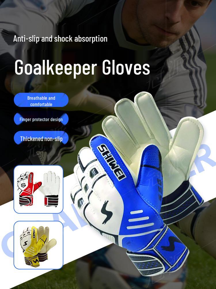 Professional Non-Slip Soccer Goalkeeper Gloves with Finger Protection for Adults and Kids