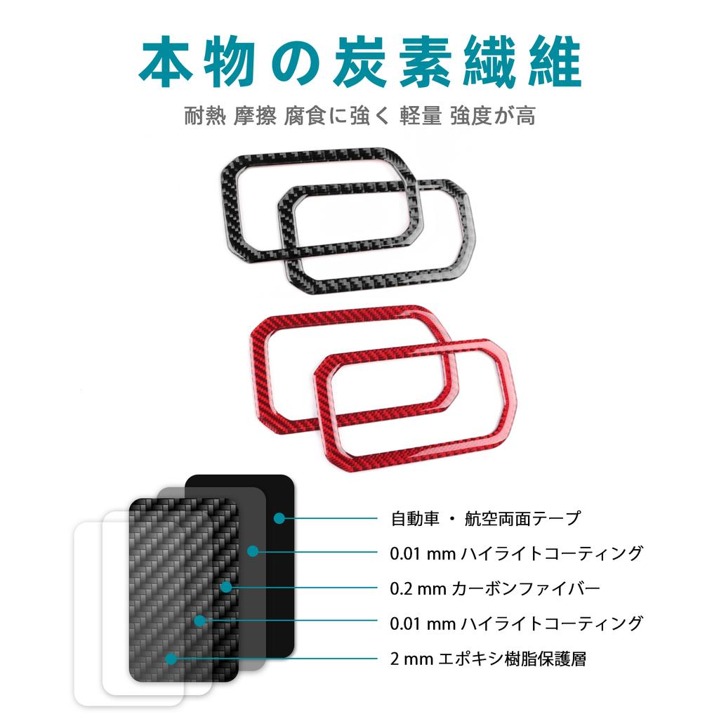 For Suzuki Jimny 2019‑2025 Carbon Fiber Inner Door Handle Frame Interior Pull Bowl Trim Car Styling Decoration Car Accessories