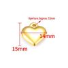 Polished Stainless Steel Heart Charms for DIY Necklaces and Bracelets
