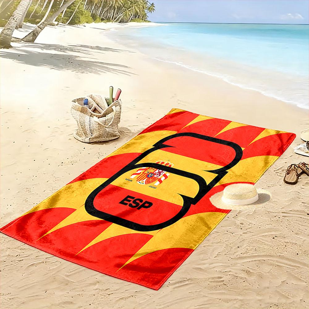 Vivid patriotic flair Print beach towel, quick drying, suitable for travel, outdoor sports, jogging, the beach and swimming, gift