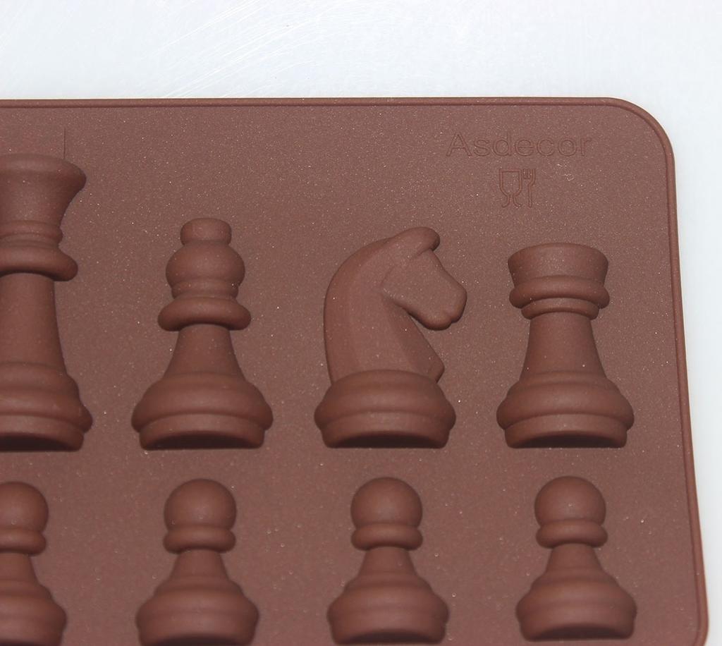 Mini szachy w kształcie Ice Chocolate Sugar Cake Decor Silikon Cube Tray Chess Mold Kitchen Tool