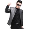 New Leather Jacket Men's Genuine Leather Sheepskin Jacket Stand Collar Short Slim Simple Jacket
