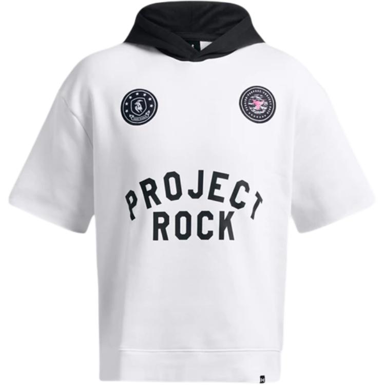 Under Armour Project Rock Icon Sweatshirt Men s White 1386886-100 LG