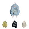 Cute Star Embroidered Backpack For Kids Unisex Design Fresh Style With Breathable Fabric