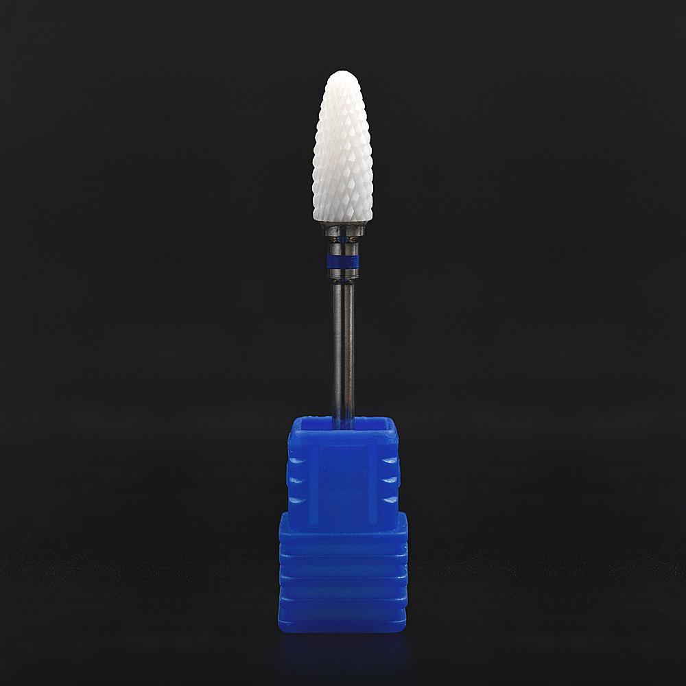 

KADS 3/32 среднее пламя, острие, сверло для дизайна ногтей, инструмент для полировки, керамический шлифовальный камень, головка, электрический маникюрный резак