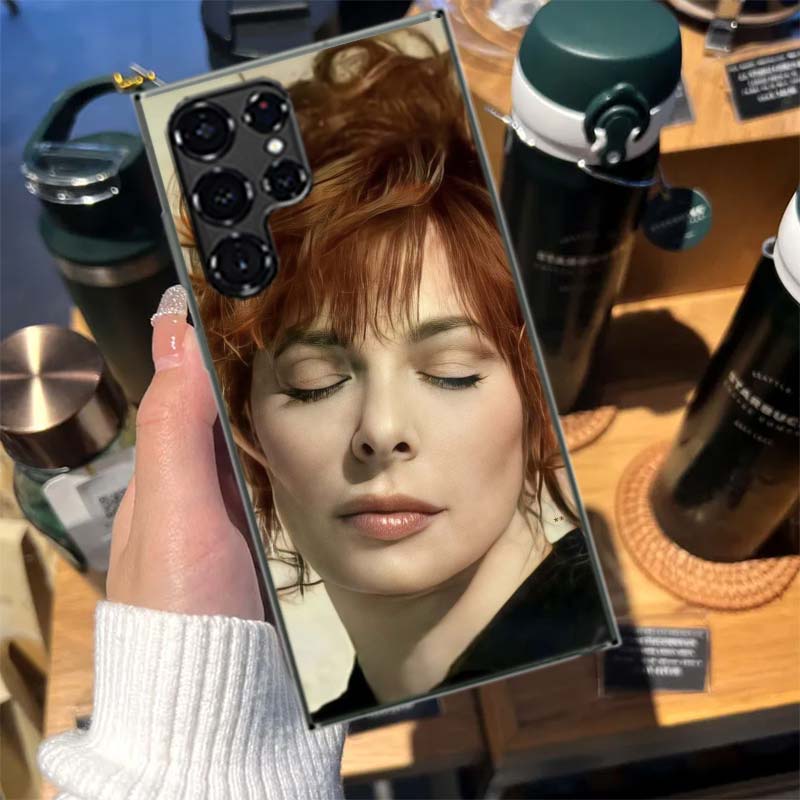 Mylene Farmer Cases Phone Case for Samsung Galaxy S26 Ultra S25 Edge S24 S23 FE S21 Plus S20 S22 S10 Cover TPU Capa Shell Shockp