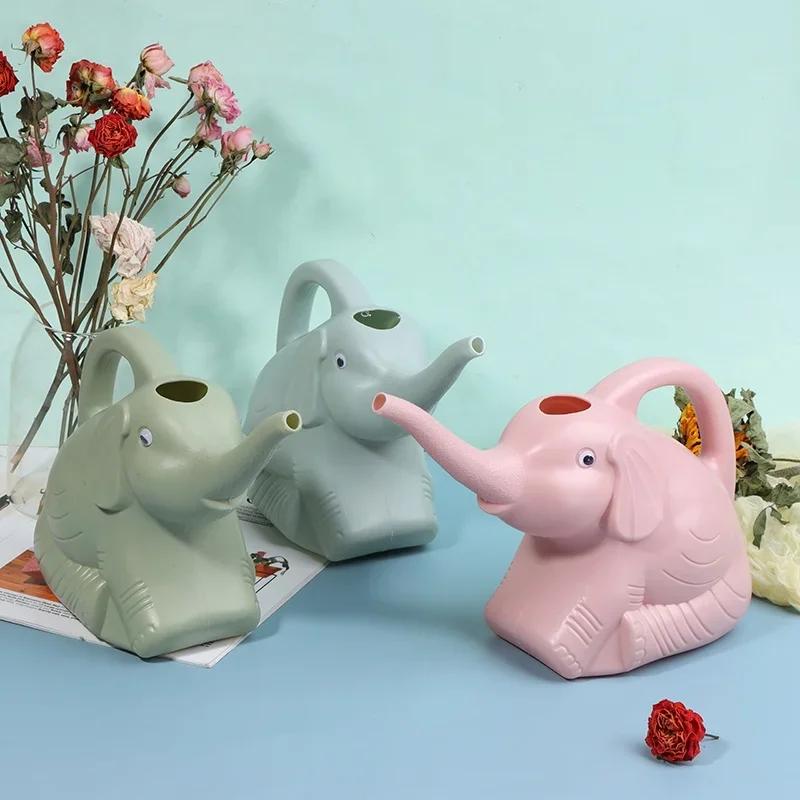 1PC Plastic Elephant Watering Can Home Patio Lawn Gardening Plant Outdoor Irrigation