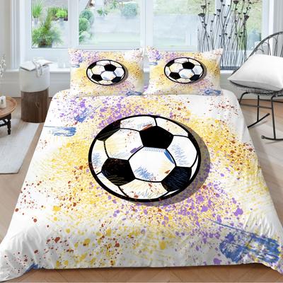 One Bedding Two Or Three Piece Football Series 3D Digital Printing Polyester
