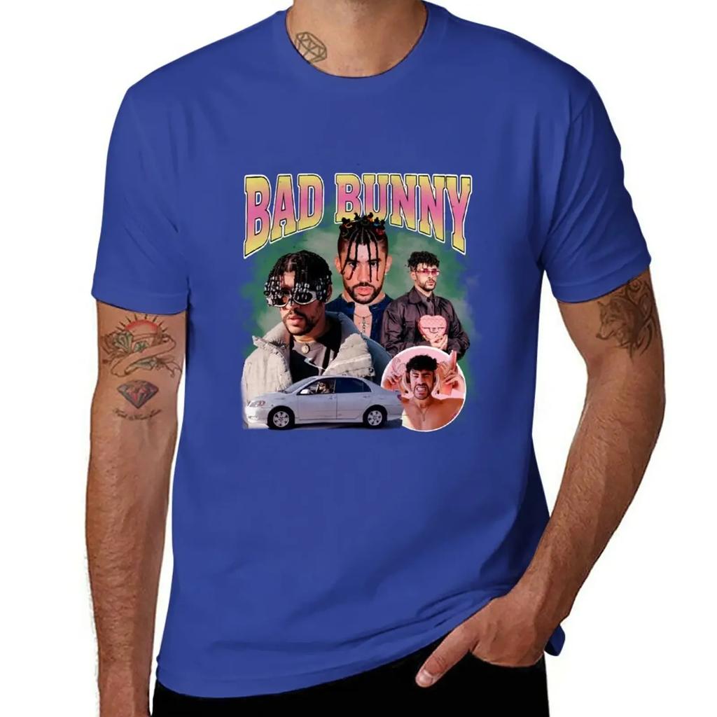 Bad Bunny 90s Vintage x Bootleg Style Rap T-Shirt anime clothes Aesthetic clothing clothes for men