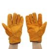 1 Pair of Heat Resistant Gloves Fireproof Flame Retardant Non Scalding for BBQ Grill Short Yellow