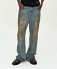 ADSB ANDERSSON BELL Unisex Destroyed Wide-Leg Jeans Apa864U(Blue)