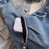 2026  Denim Tote Bag for Women Solid Color Large Capacity Shoulder Bag High Quality Durable Casual Versatile Purse