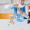 Toyvian Creative Science Toy for Kids, Wooden Hydraulic Lift Model Assembly Puzzle, Educational DIY Mechanical Kit, Stem Learning Toy for Boys and