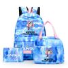 3Pcs/set Anime Demon Hunters Printed Backpack with Shoulder Bag Pengcil Case for Teenager Large Capacity Waterproof Bookbag Back To School Gift