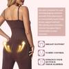 Plus-size Postpartum Shapewear Hip-lift Midriff Corset Seamless Crew Neck Strap Bodysuit